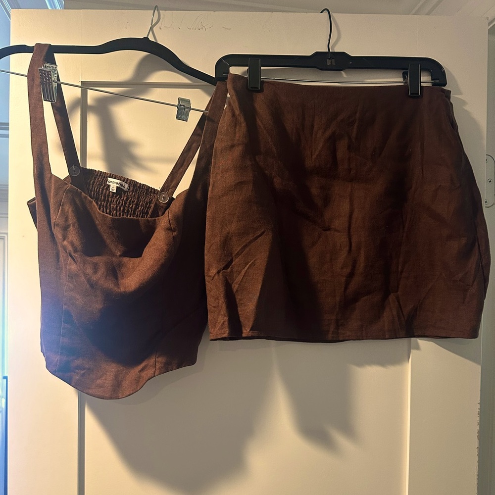 Ref two piece linen set